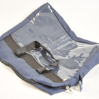 bolso de seguridad para pertenencias de clientes con frente en pvc